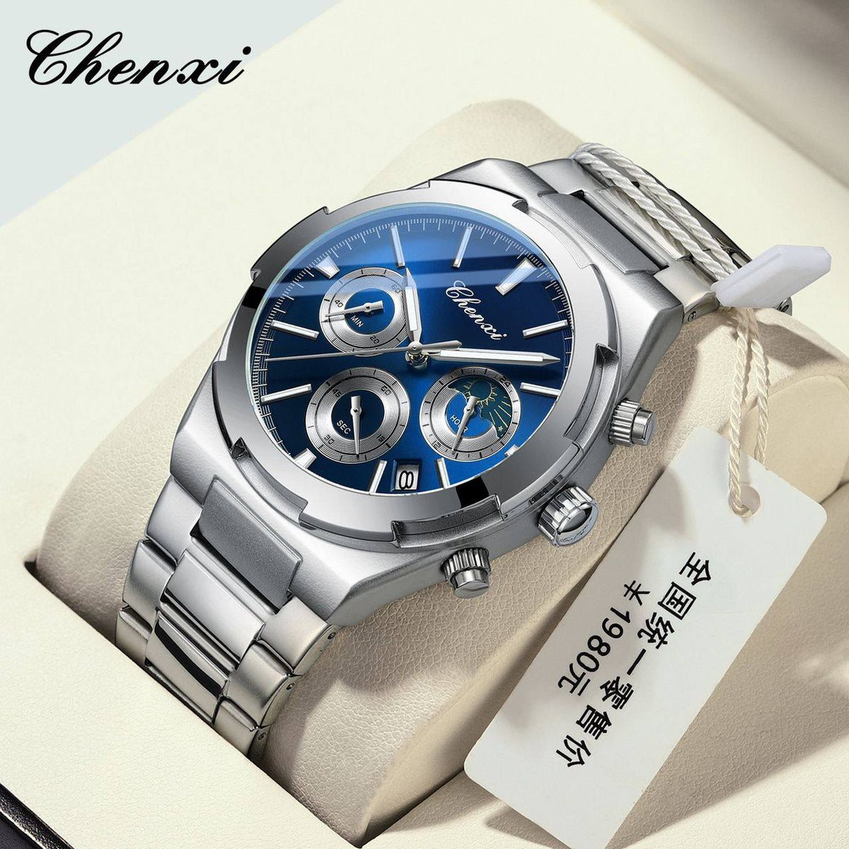 Montre CHENXI DAWN – Chronographe Bicolore Or & Acier