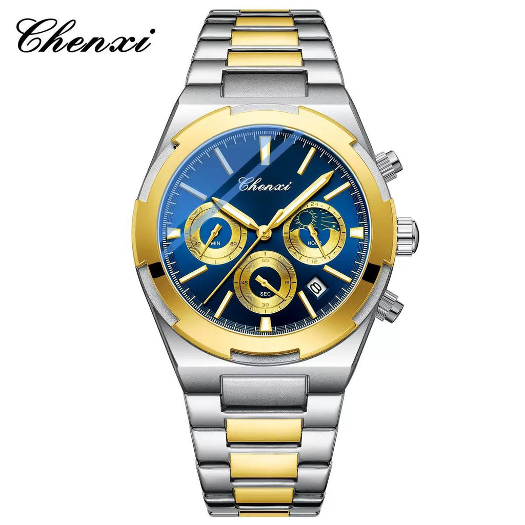 Montre CHENXI DAWN – Chronographe Bicolore Or & Acier