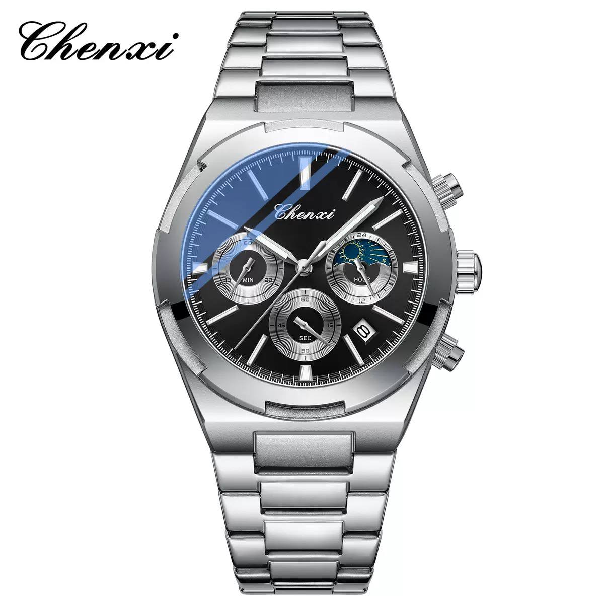 Montre CHENXI DAWN – Chronographe Bicolore Or & Acier